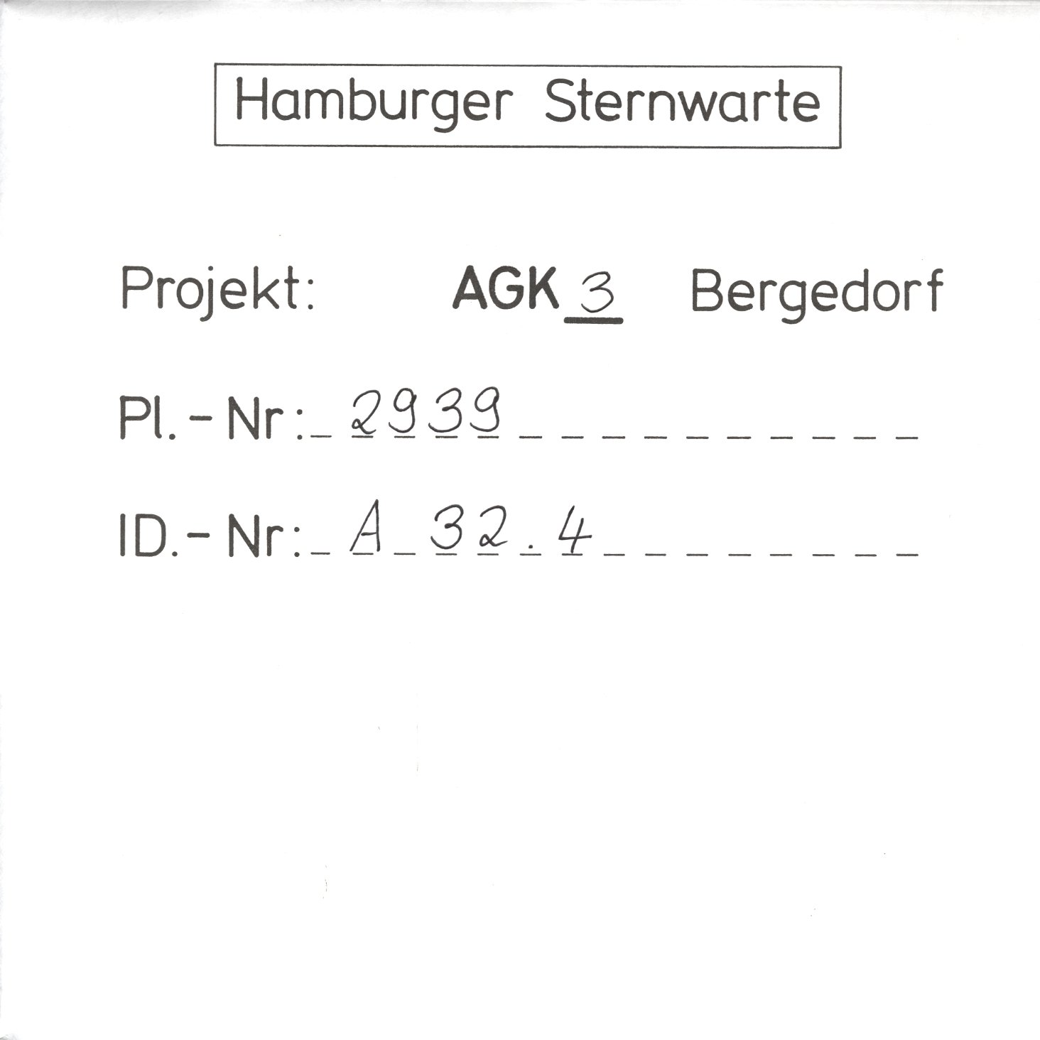 Plate envelope