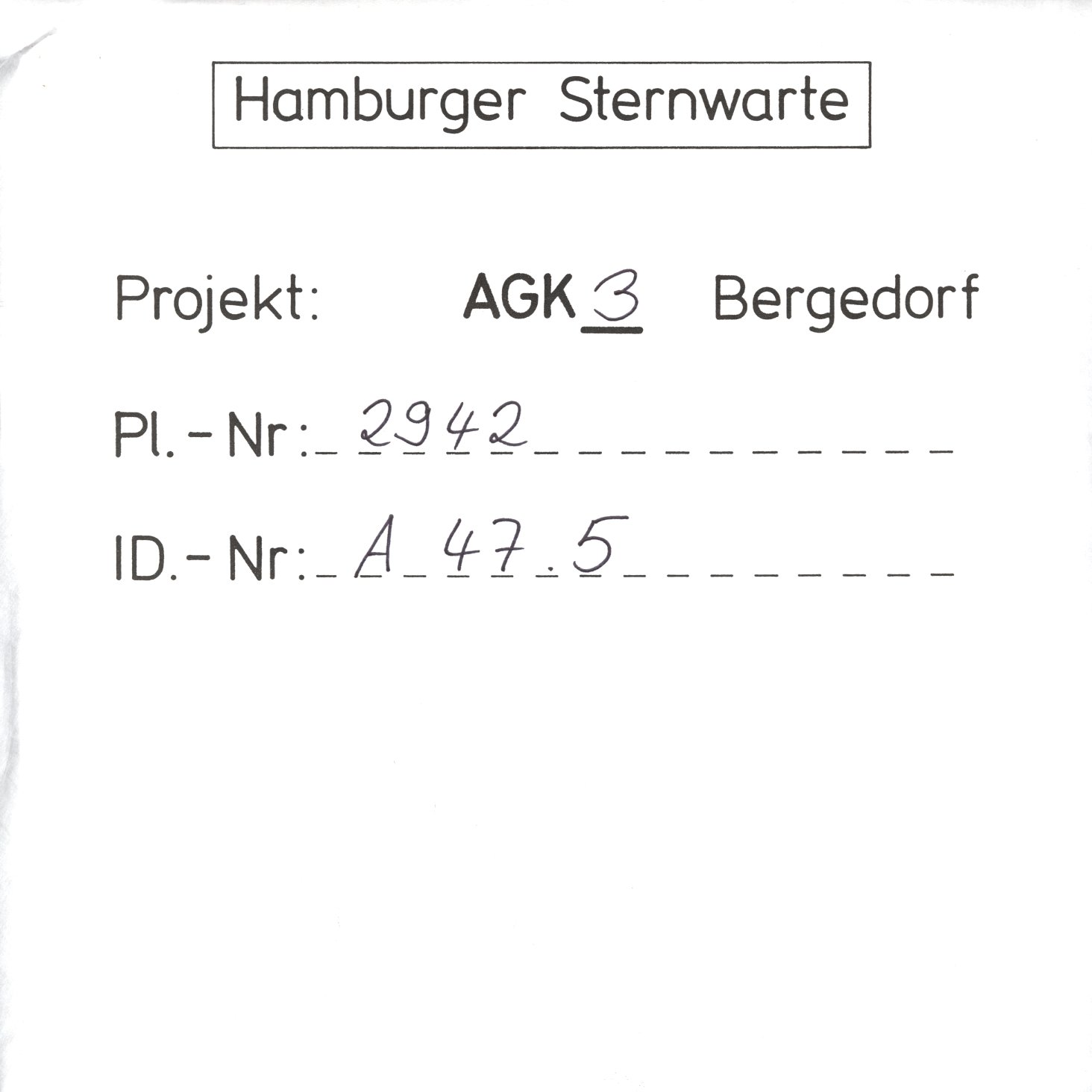 Plate envelope