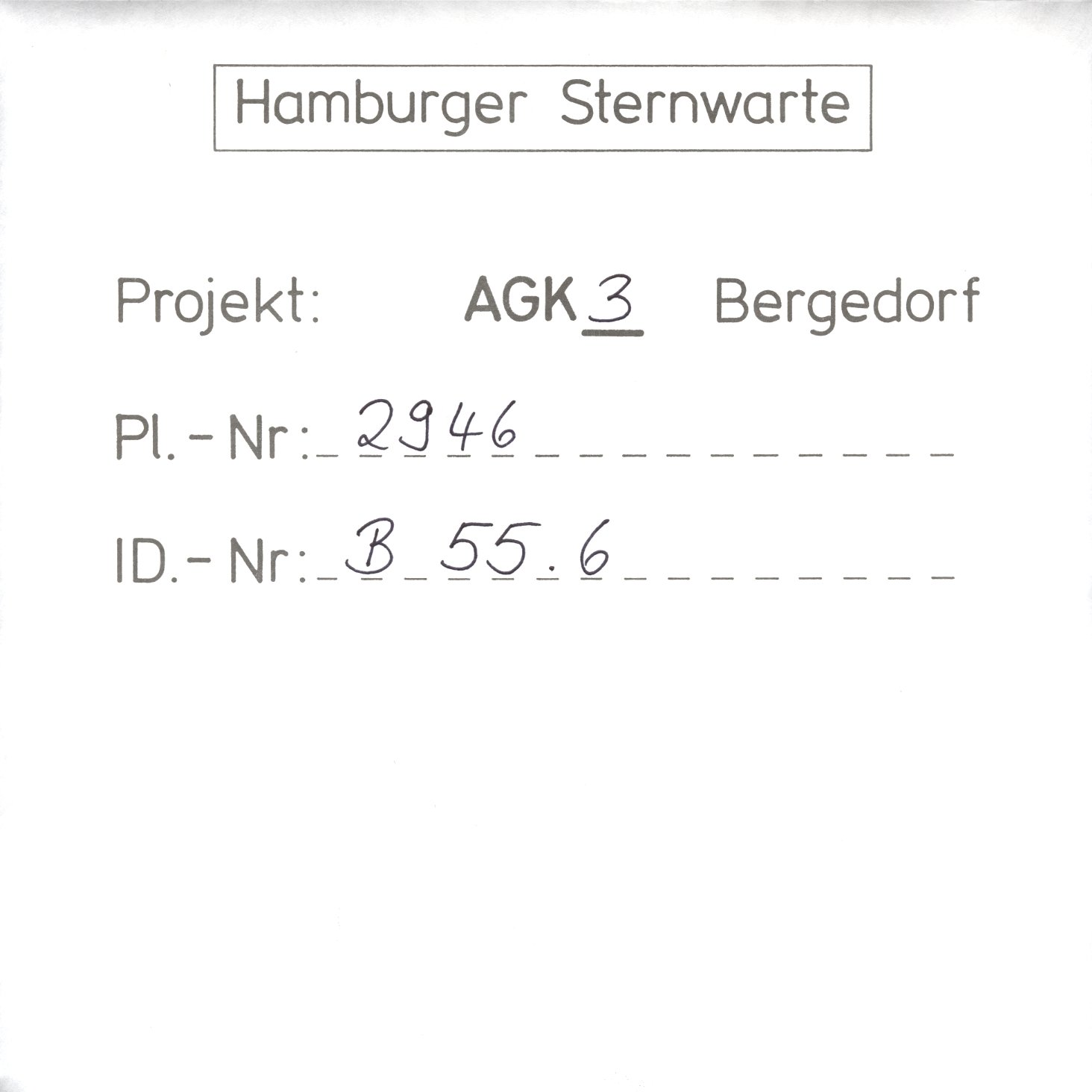 Plate envelope