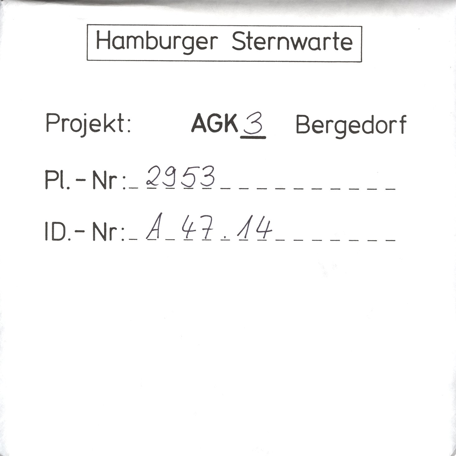 Plate envelope