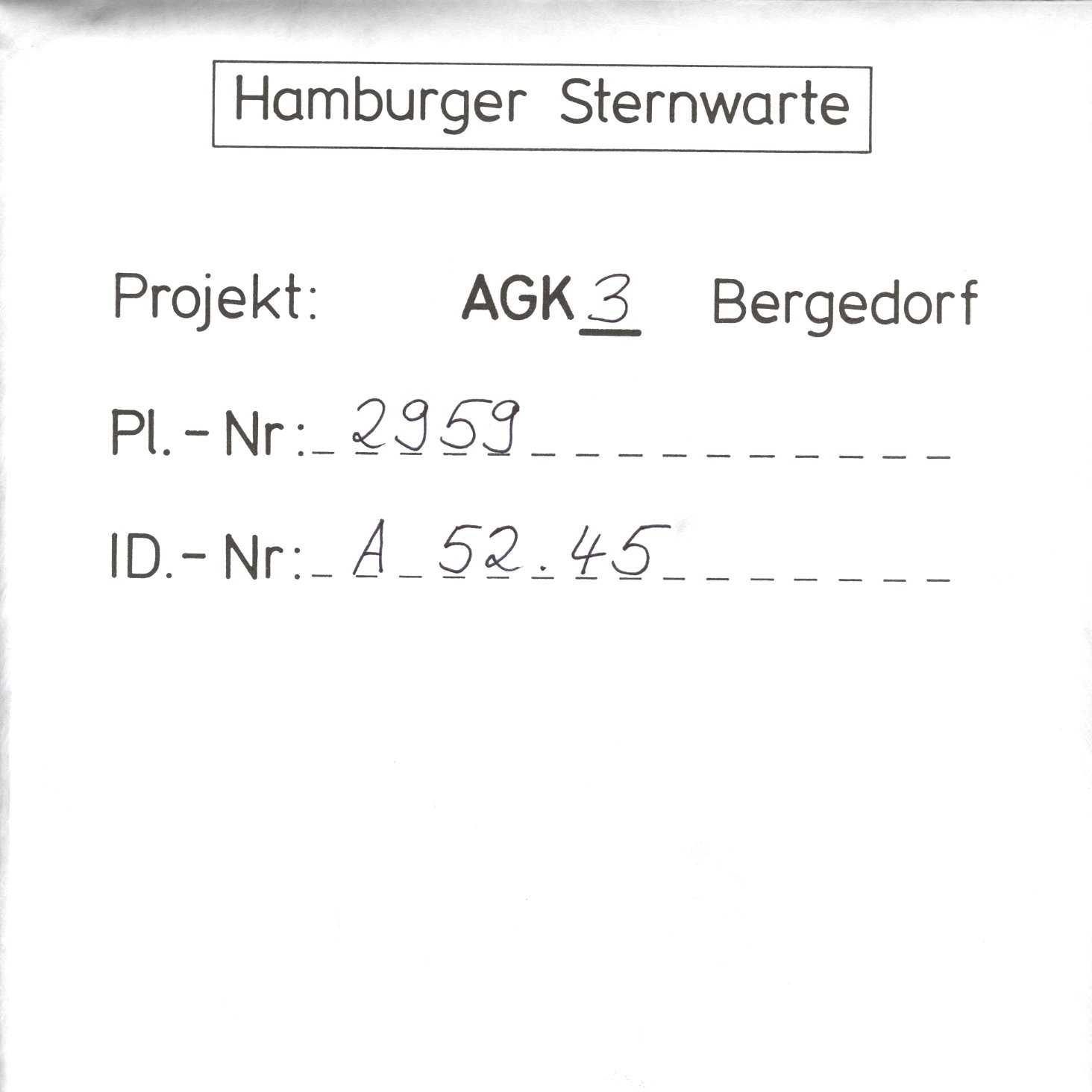 Plate envelope