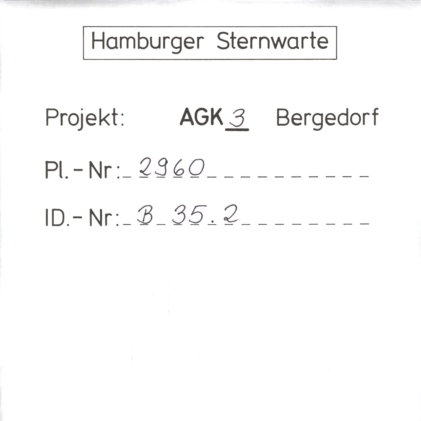 Plate envelope