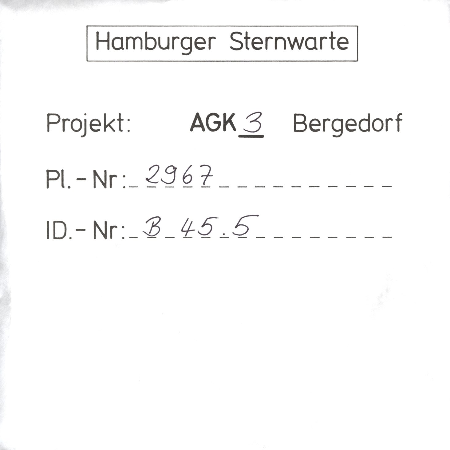 Plate envelope