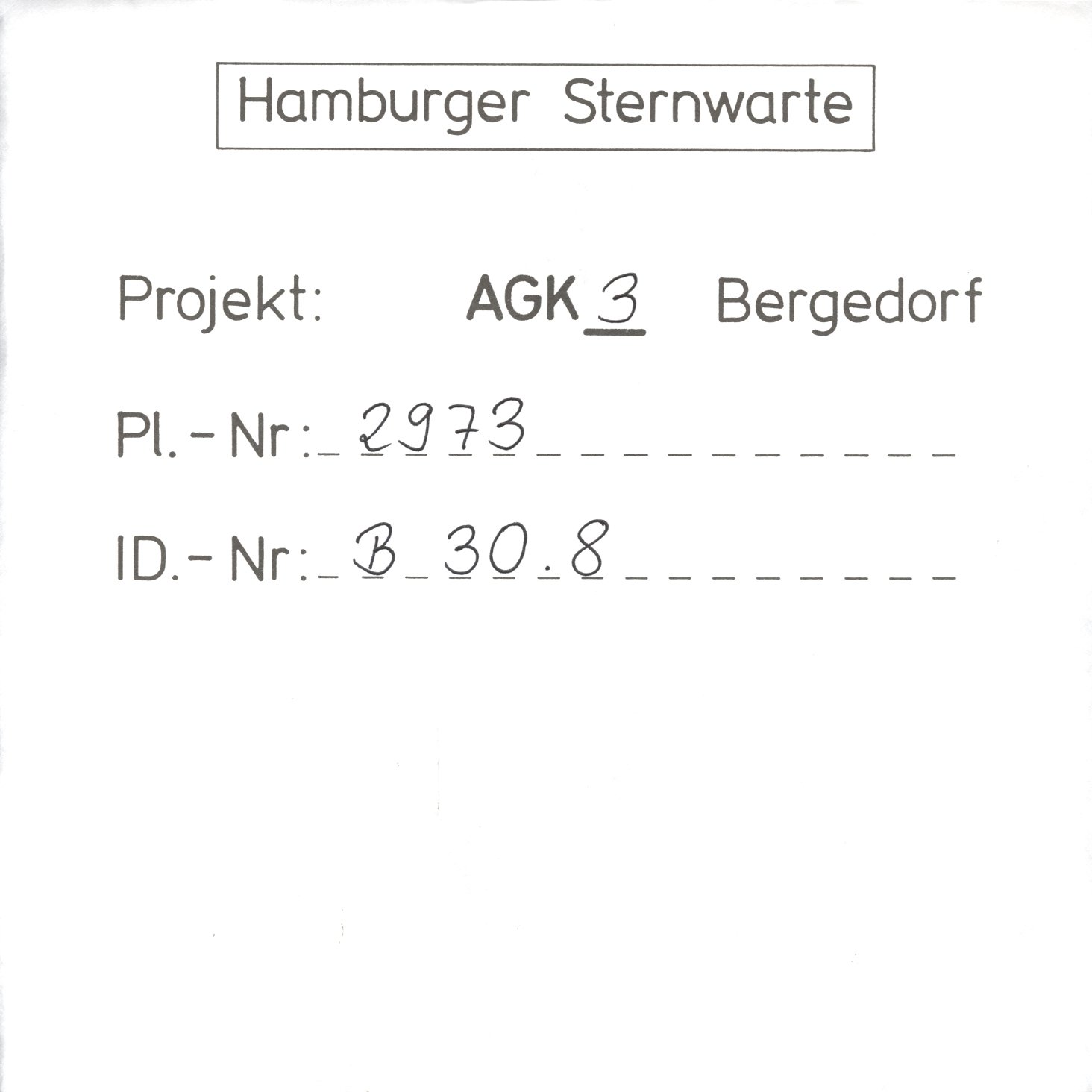 Plate envelope