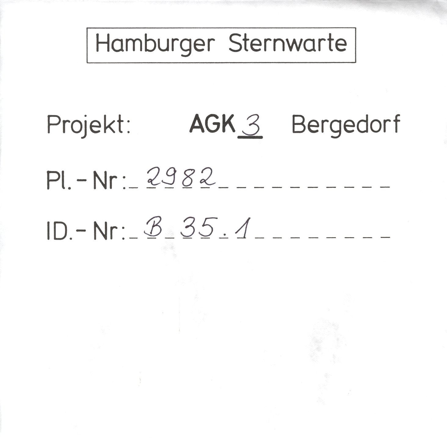 Plate envelope