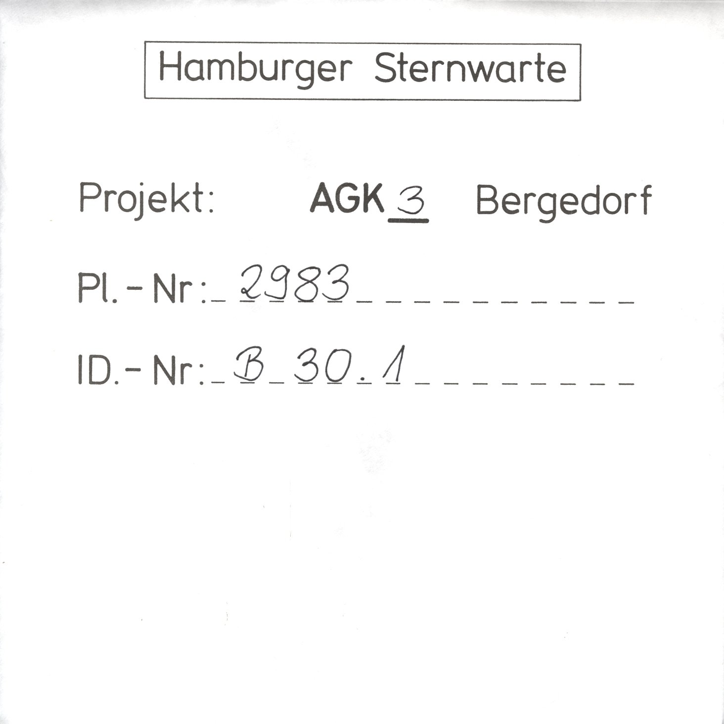 Plate envelope