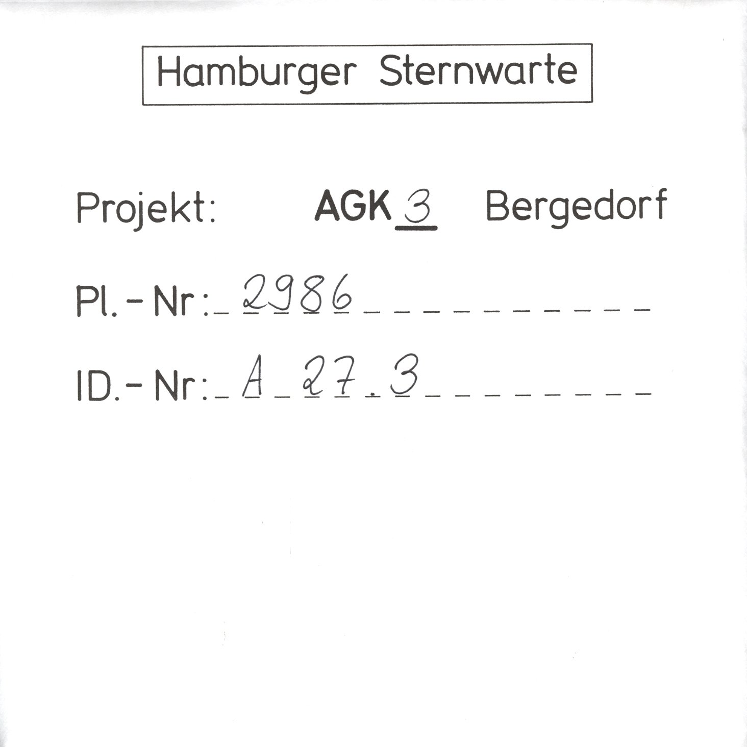Plate envelope
