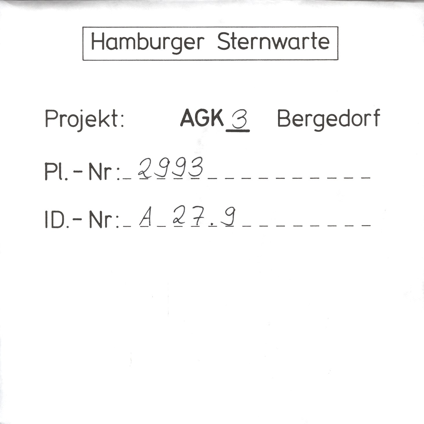 Plate envelope