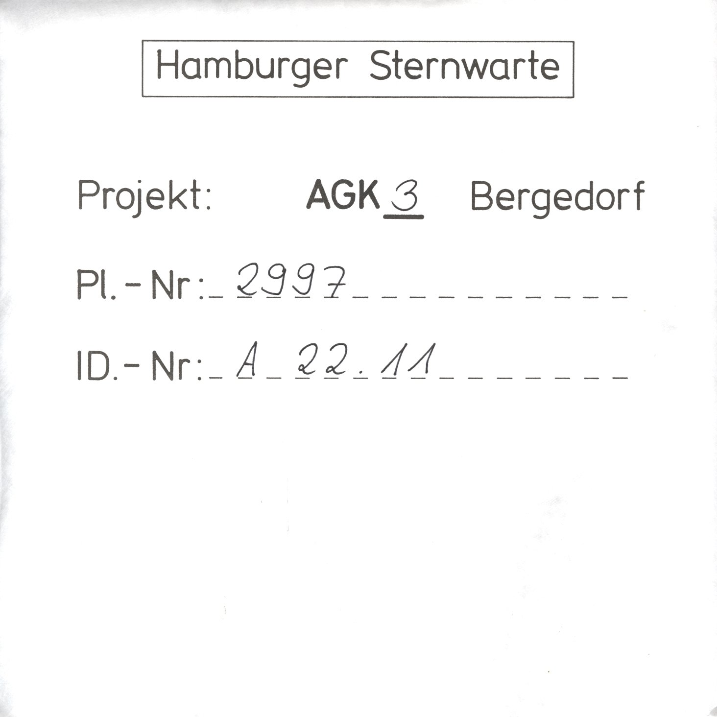 Plate envelope