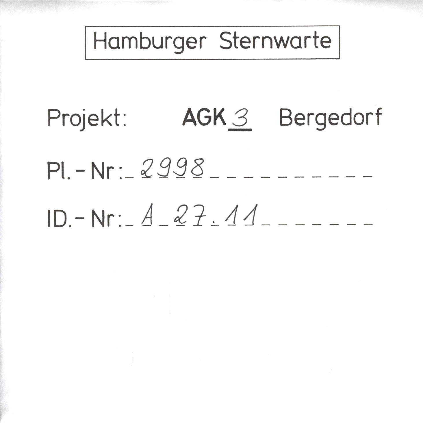 Plate envelope