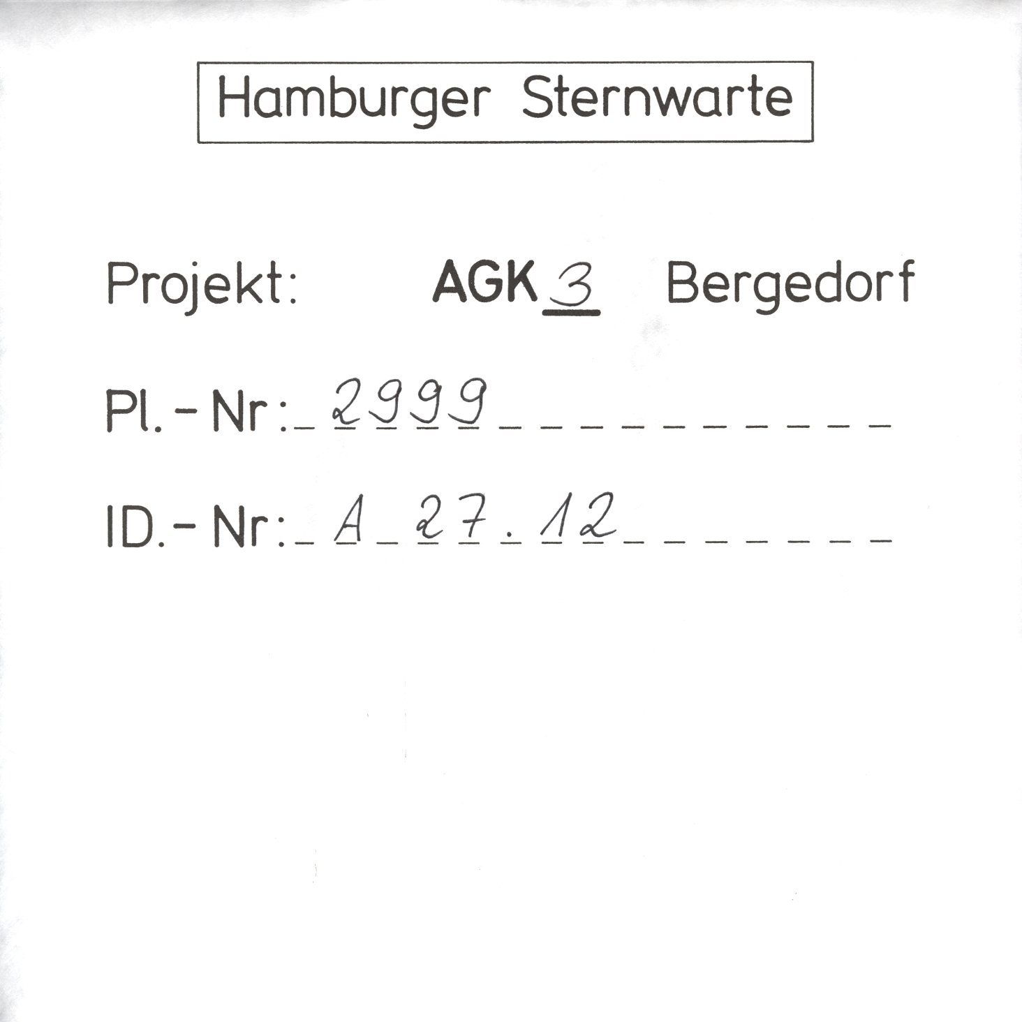 Plate envelope