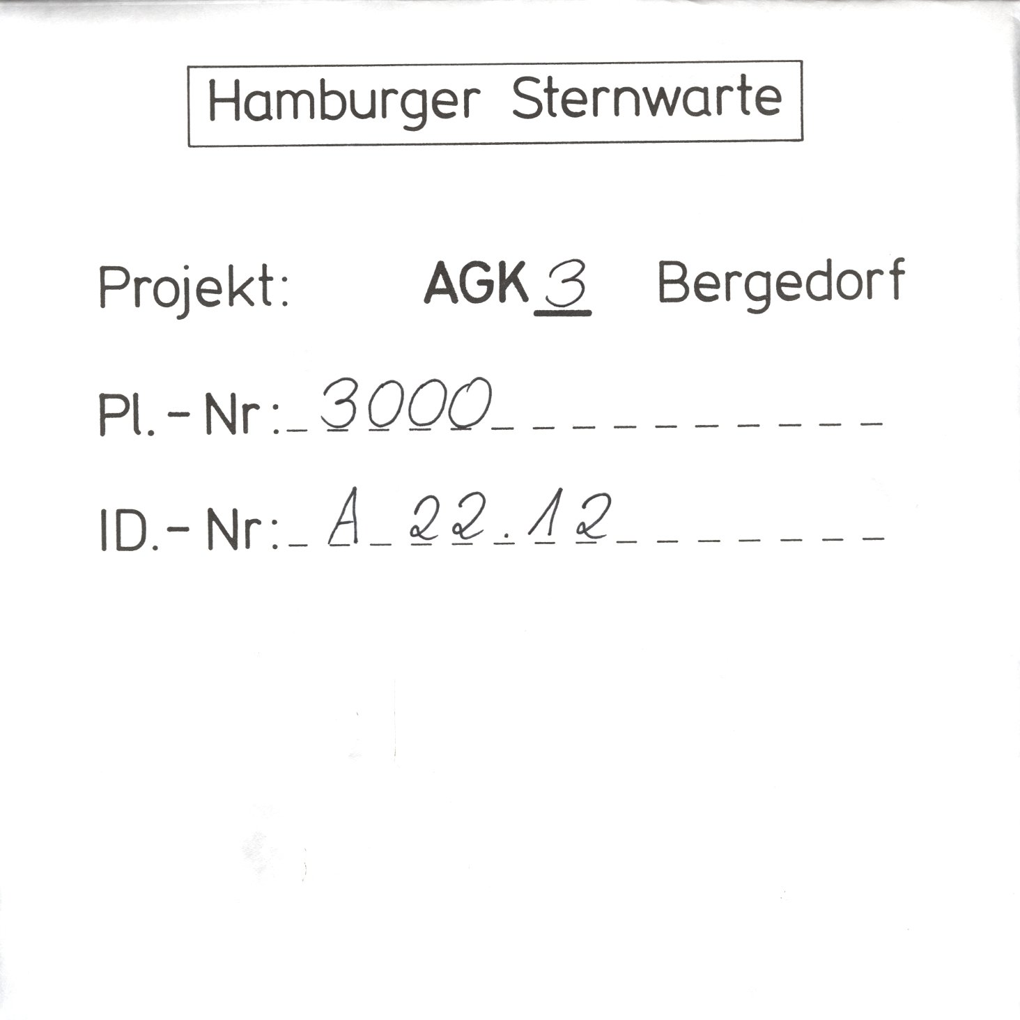 Plate envelope