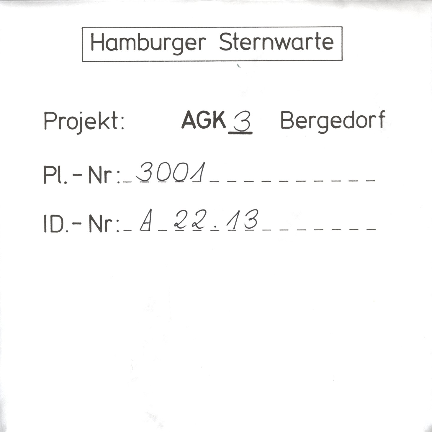 Plate envelope