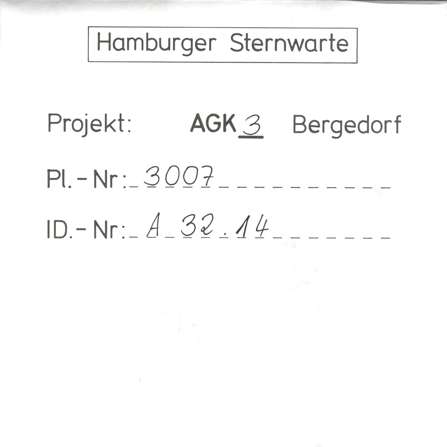 Plate envelope