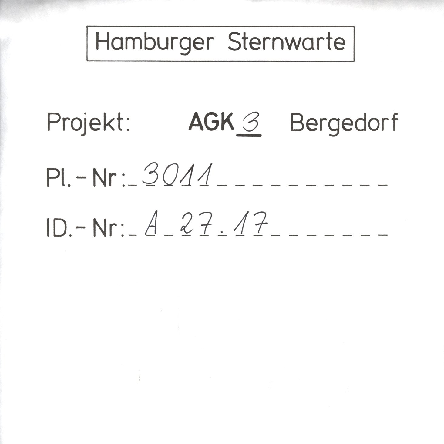 Plate envelope