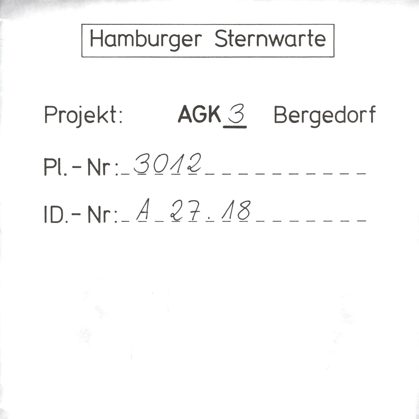 Plate envelope