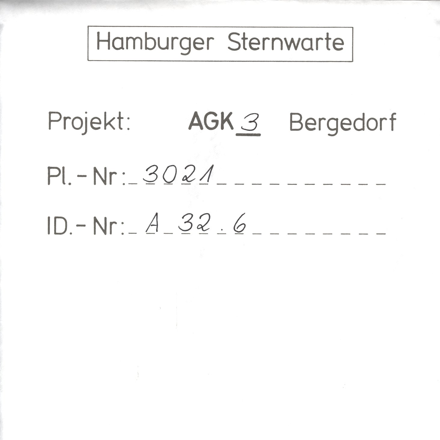 Plate envelope