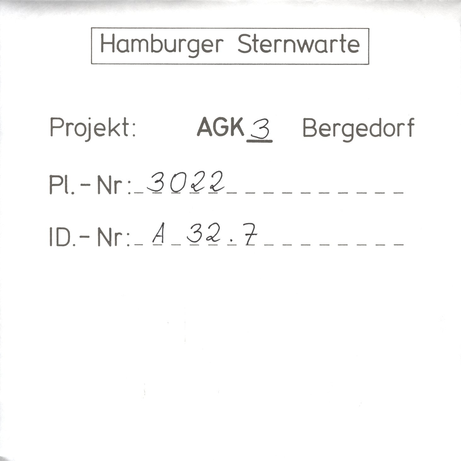 Plate envelope
