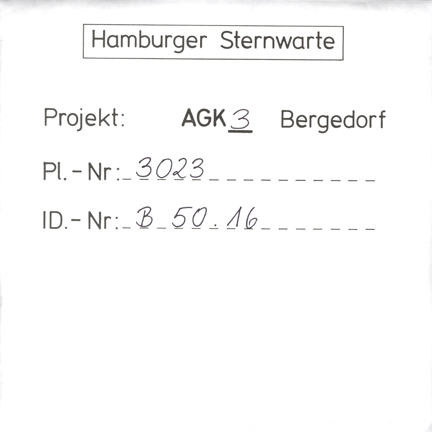 Plate envelope