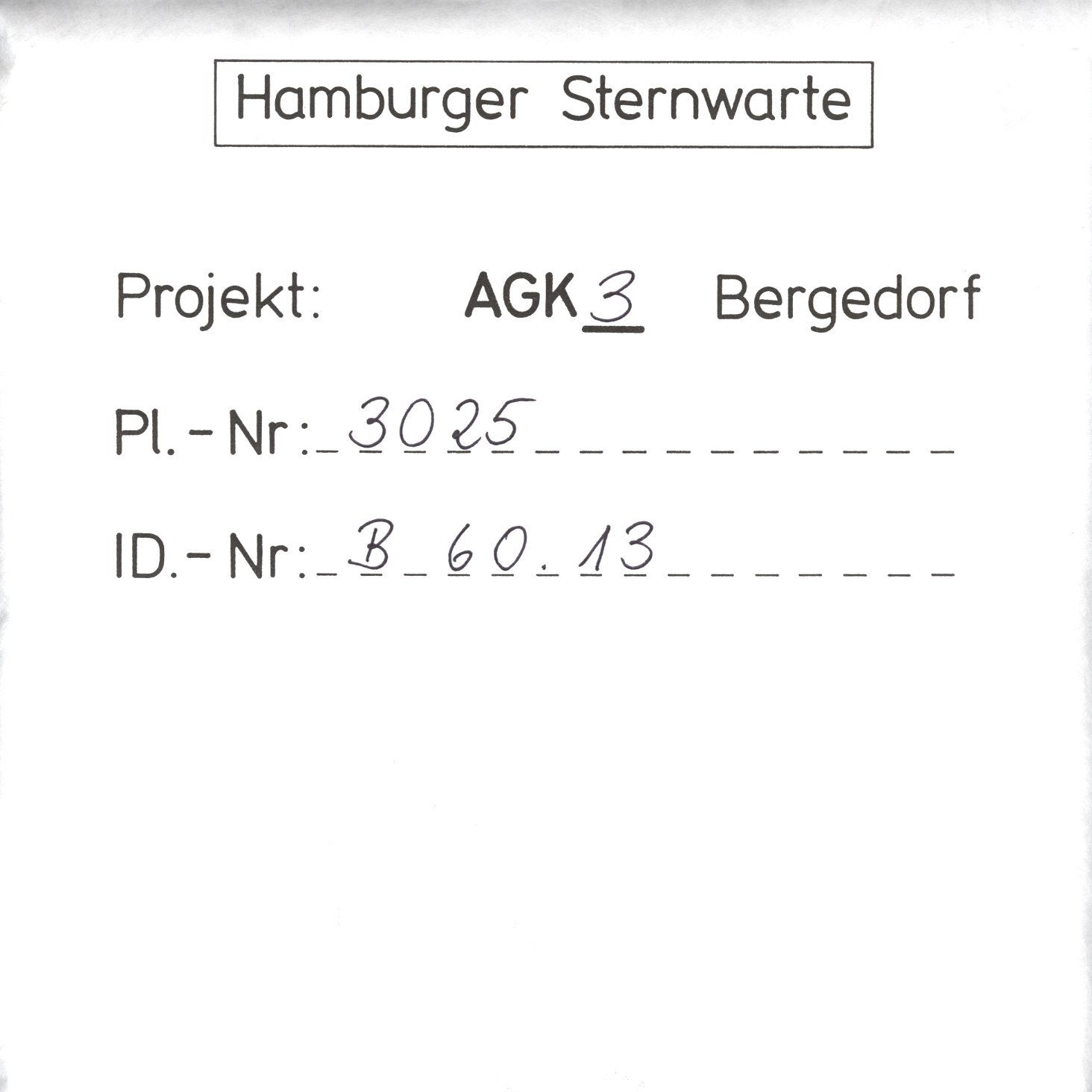 Plate envelope