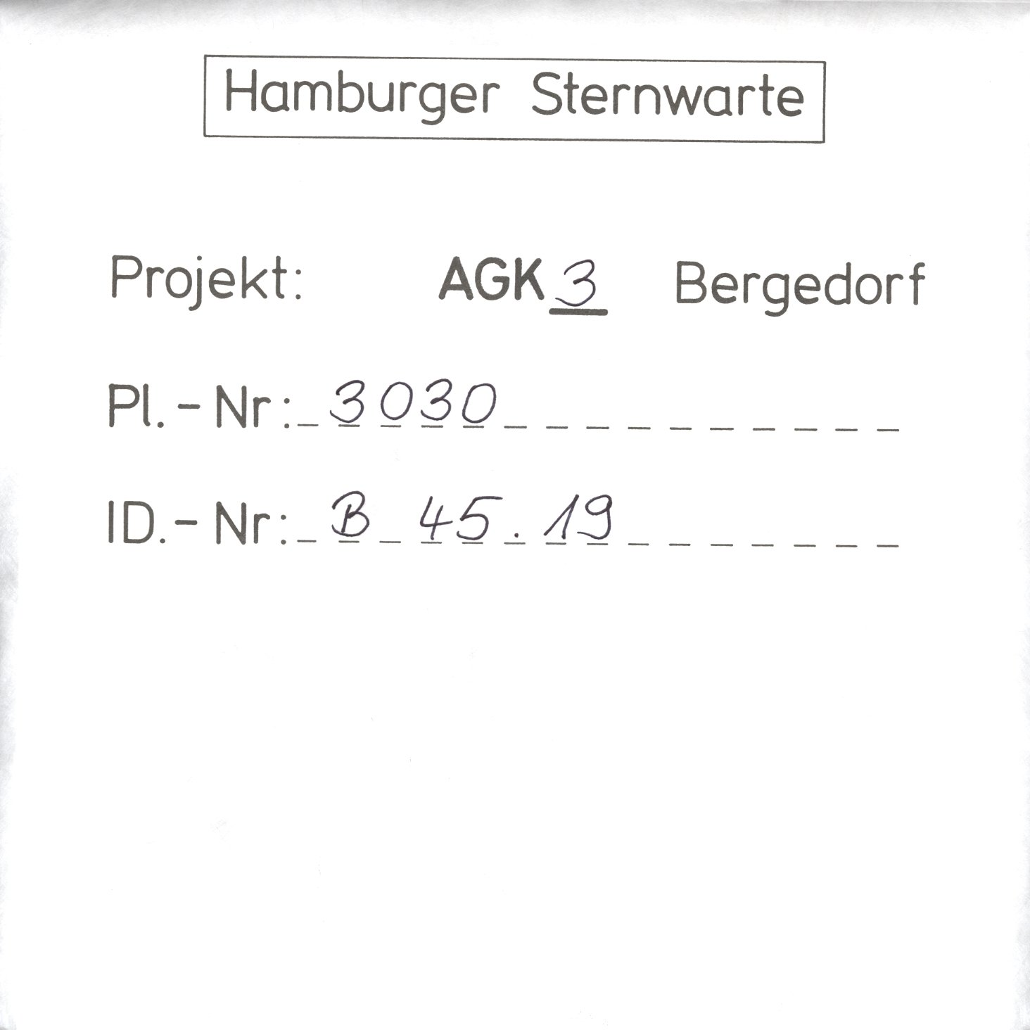 Plate envelope