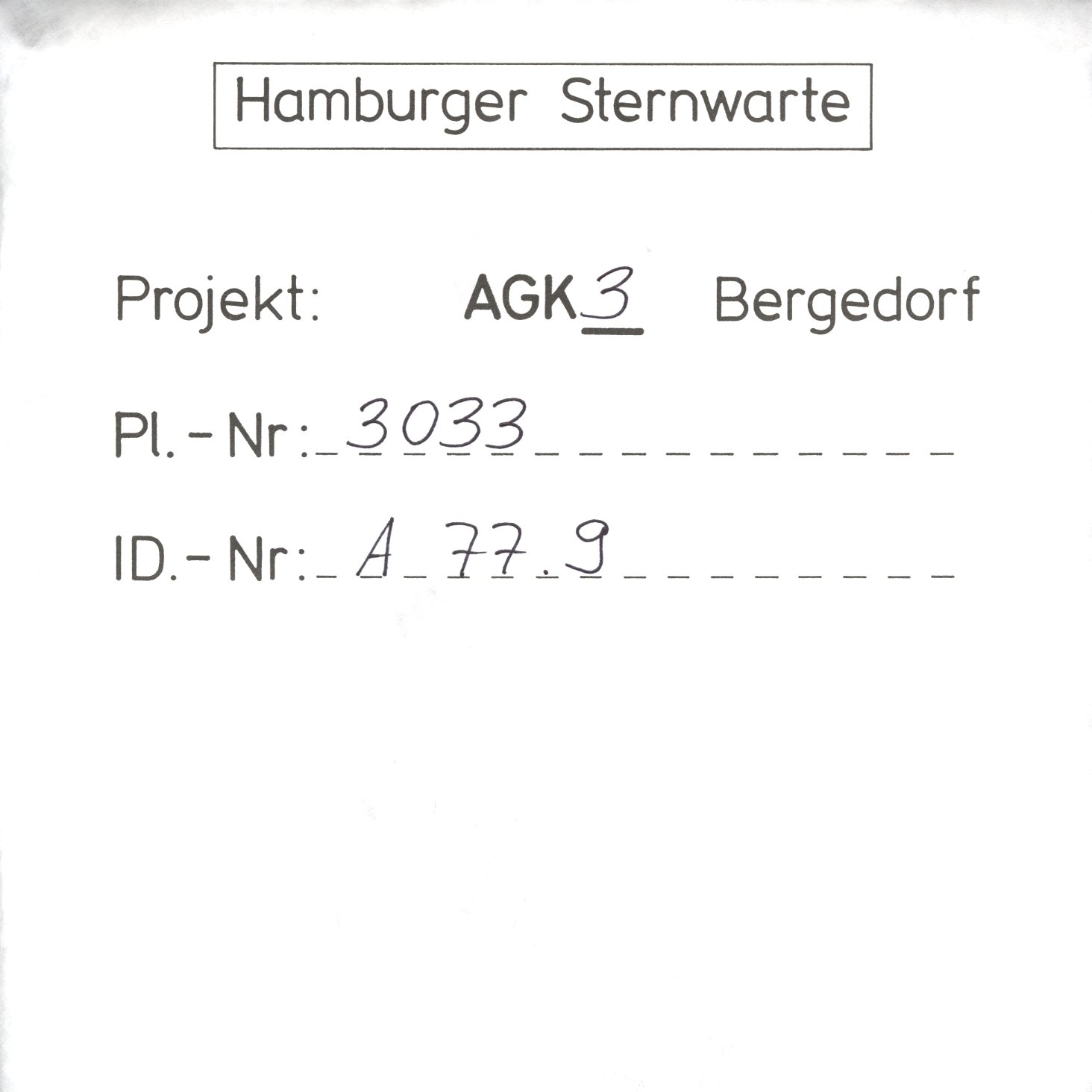 Plate envelope