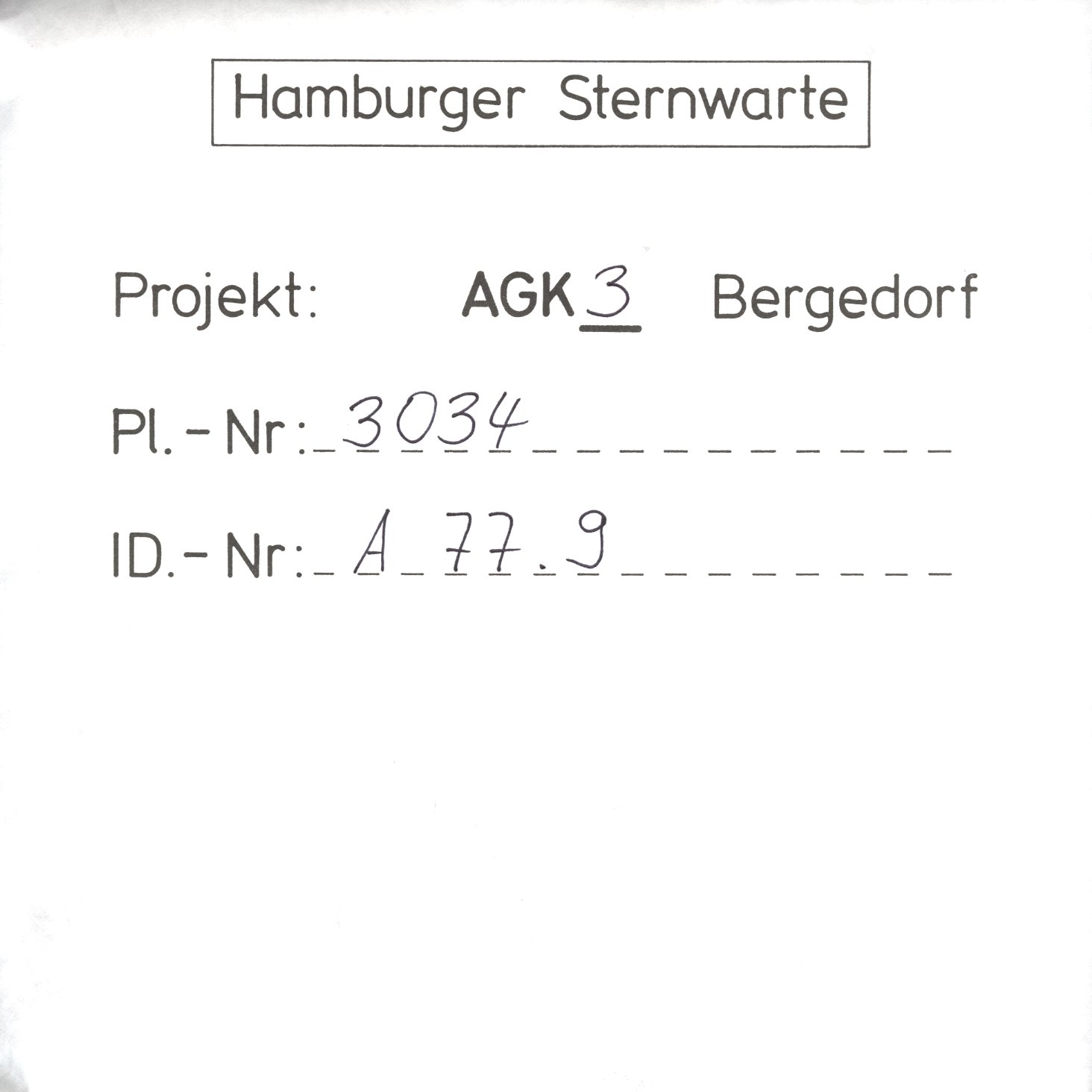 Plate envelope