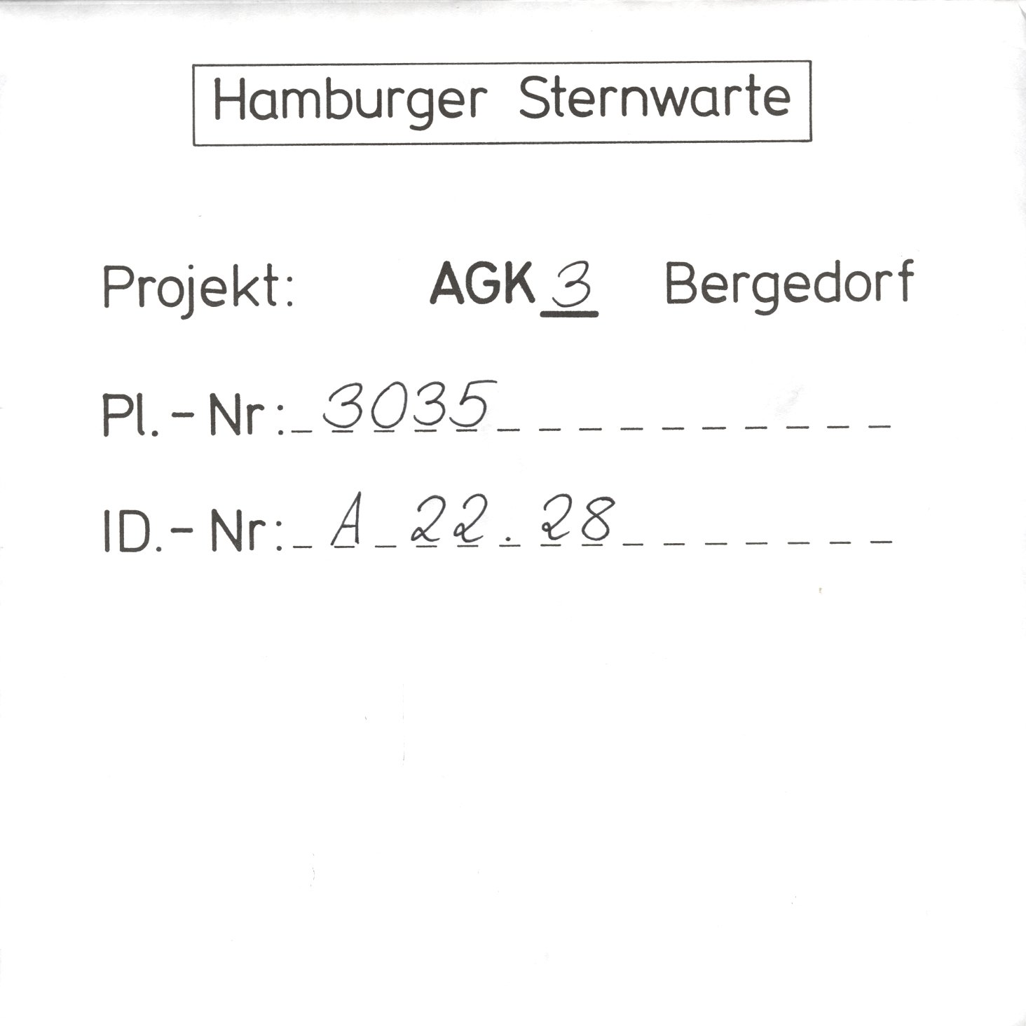 Plate envelope