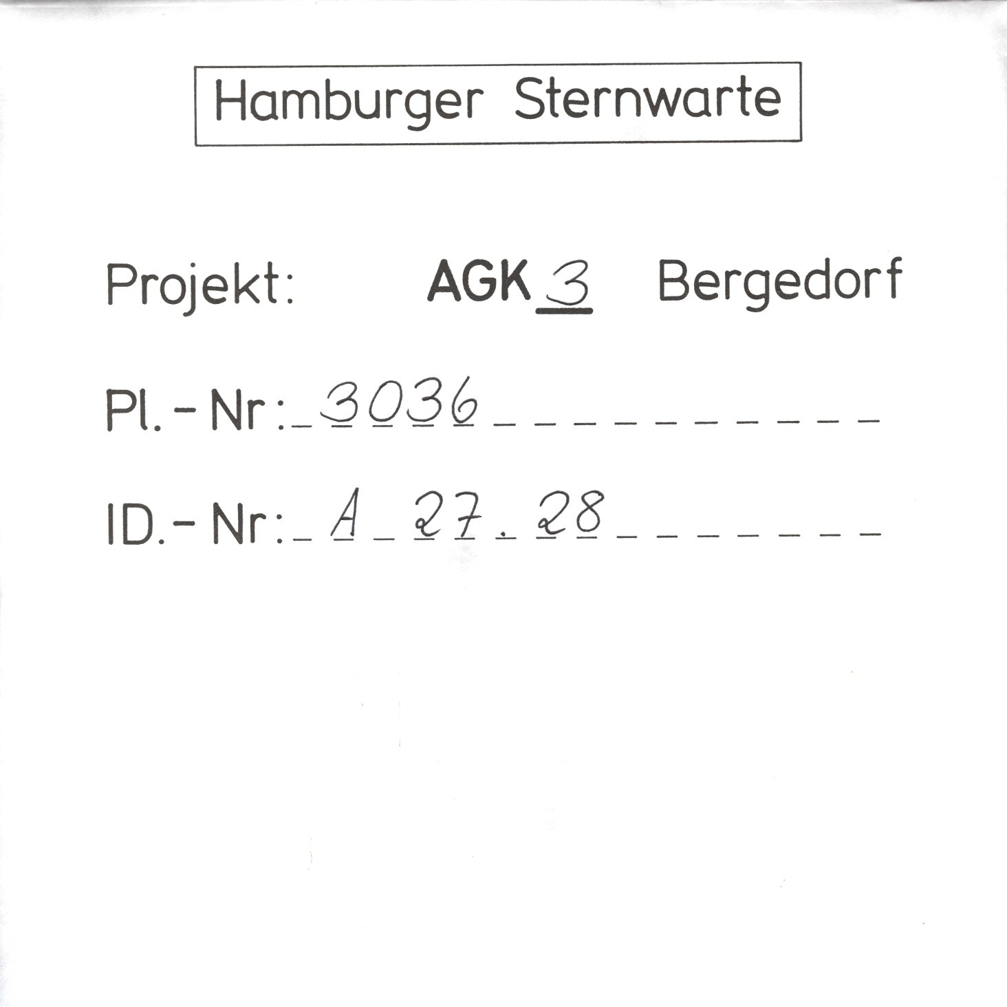 Plate envelope