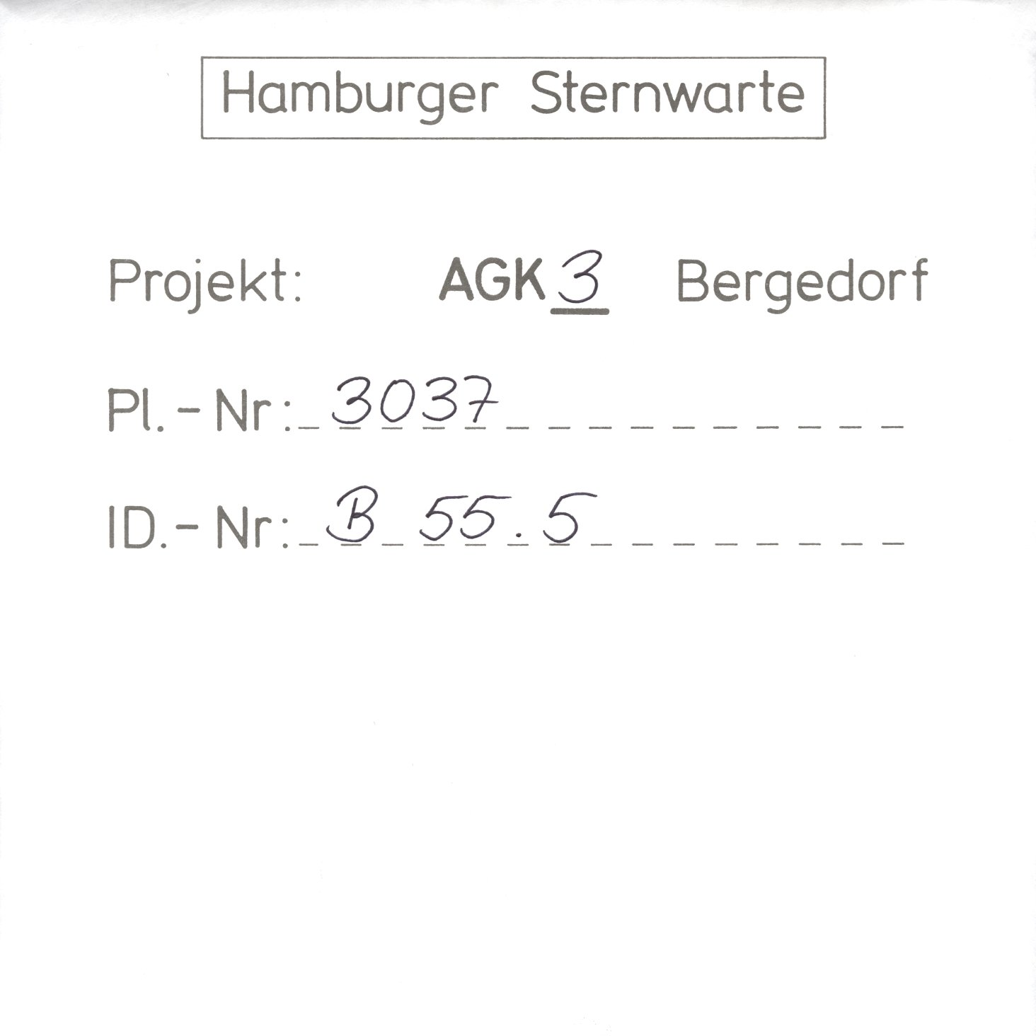 Plate envelope