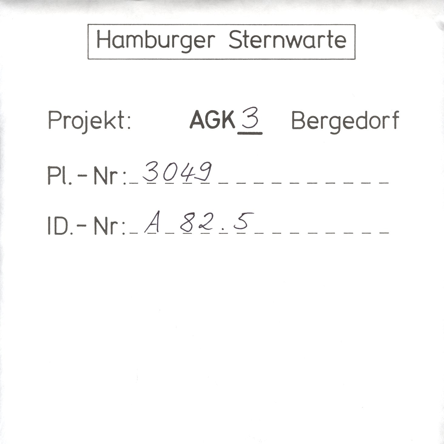 Plate envelope
