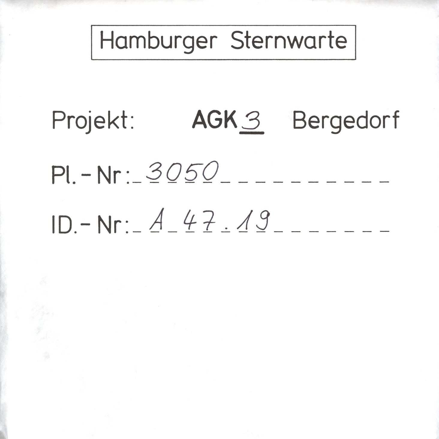 Plate envelope