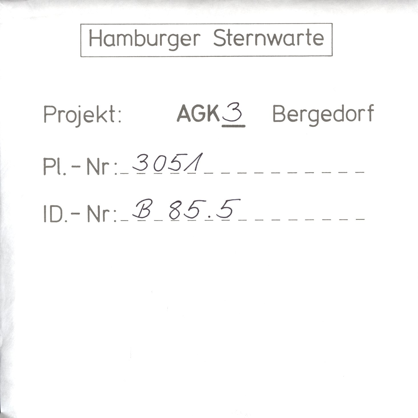 Plate envelope