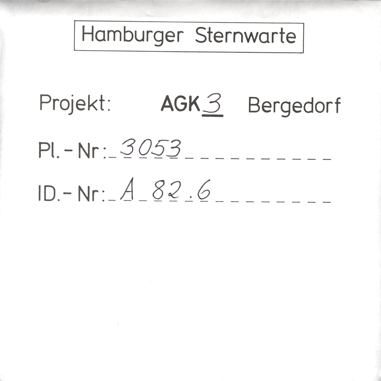 Plate envelope