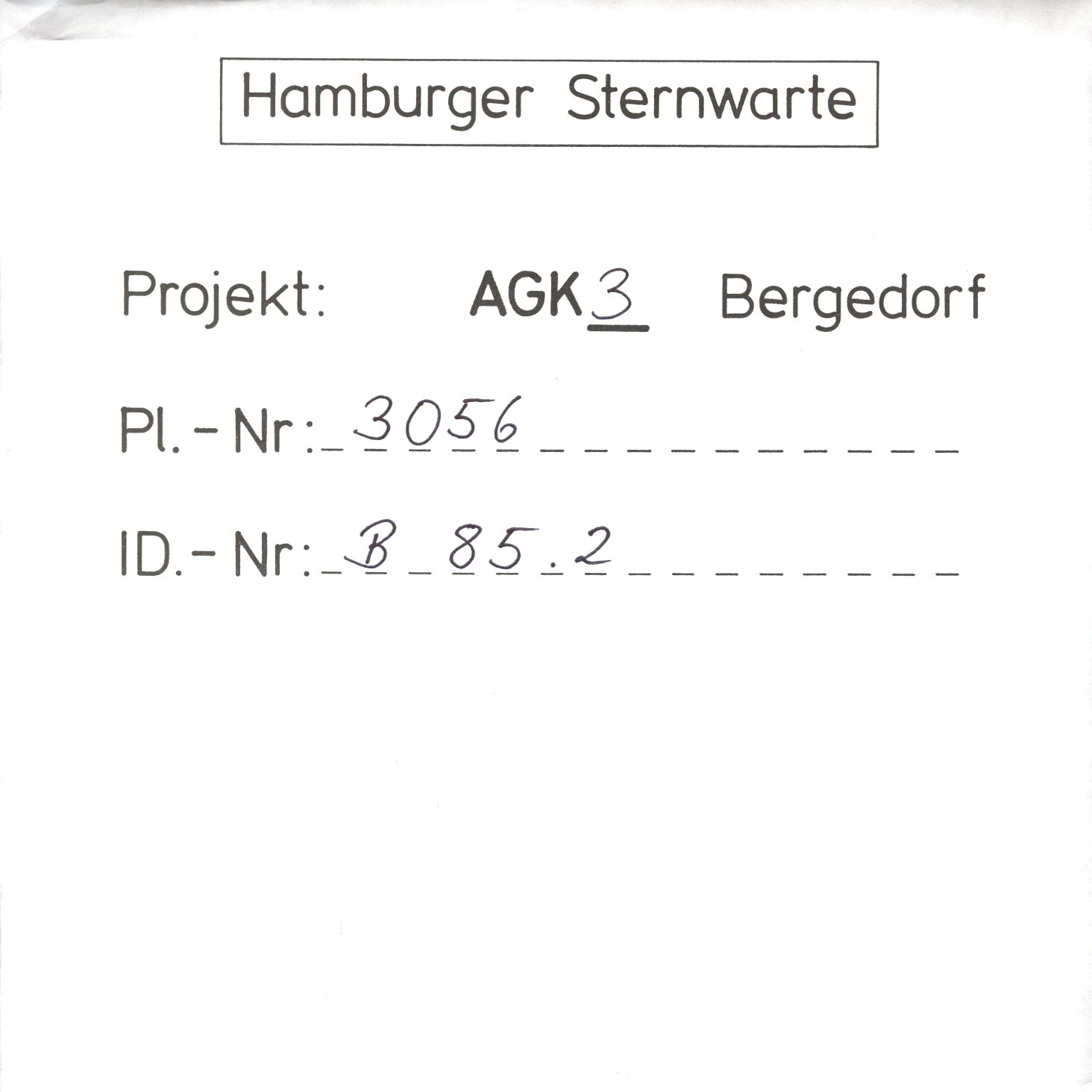 Plate envelope