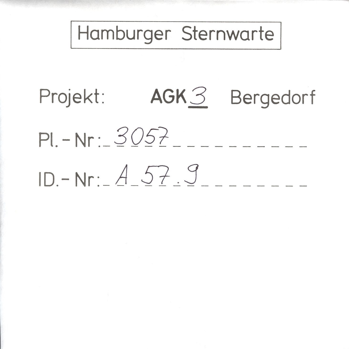 Plate envelope