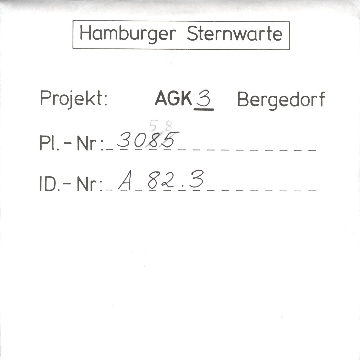 Plate envelope