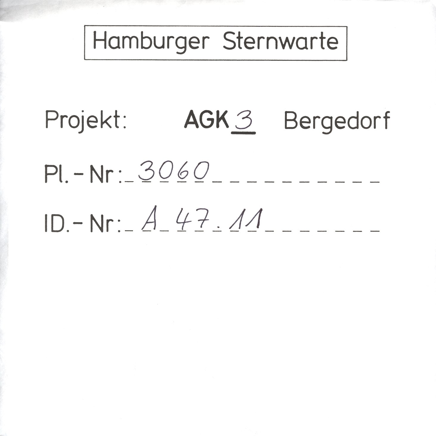 Plate envelope