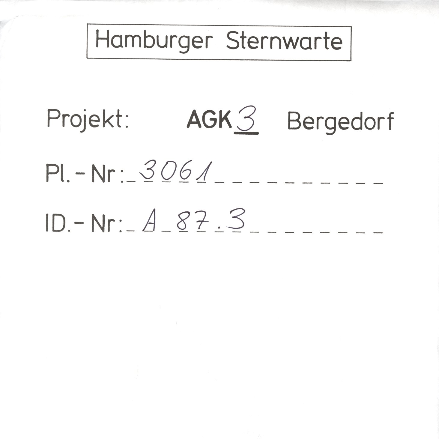 Plate envelope