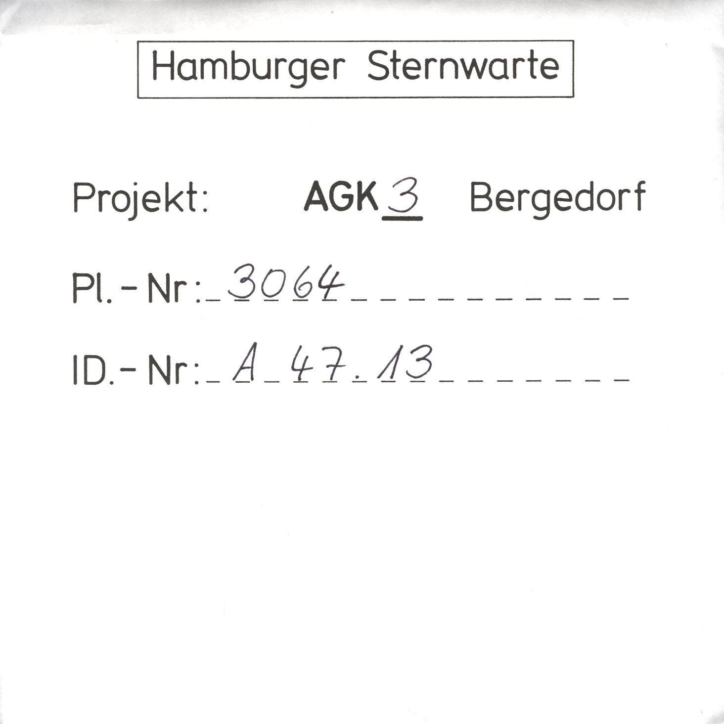 Plate envelope