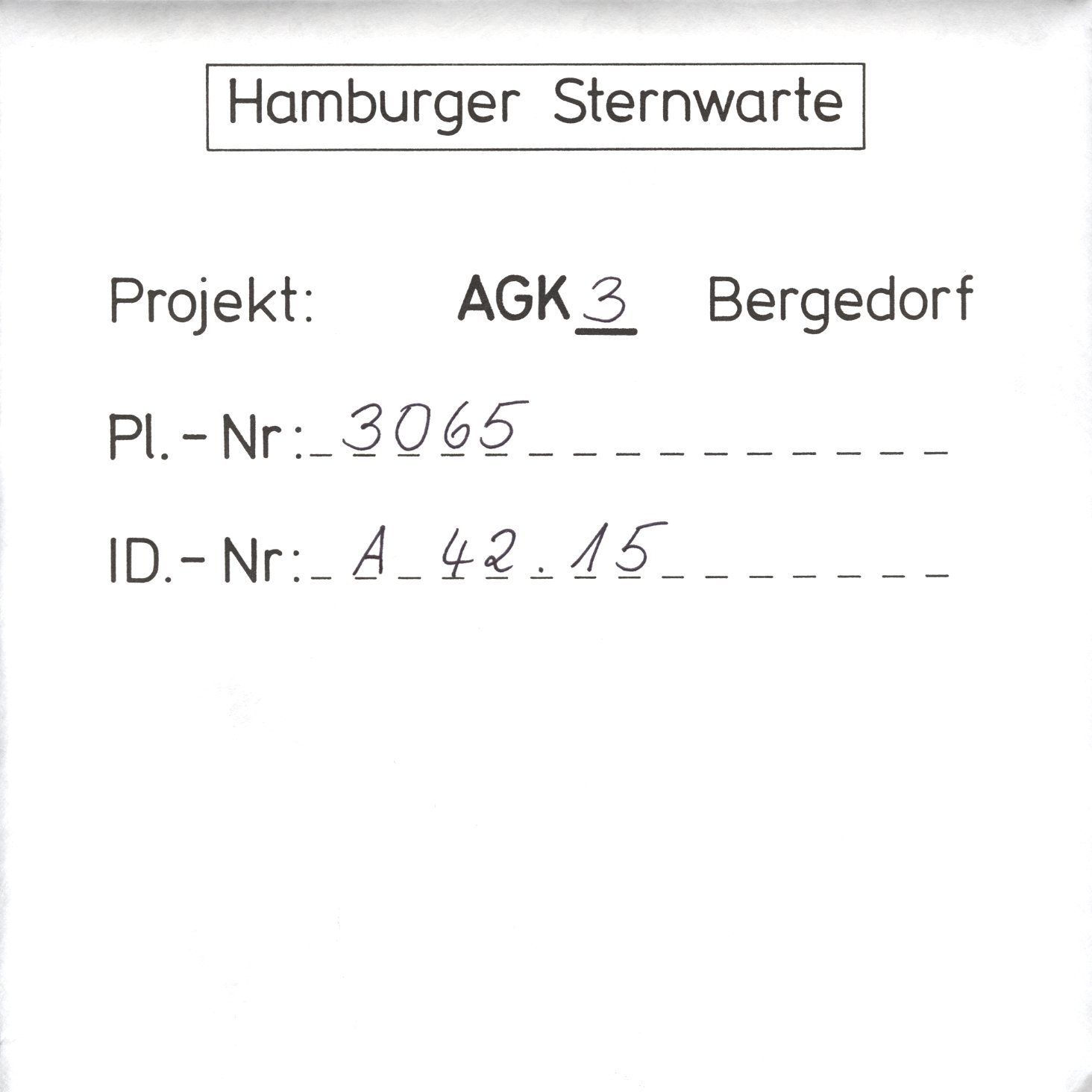 Plate envelope