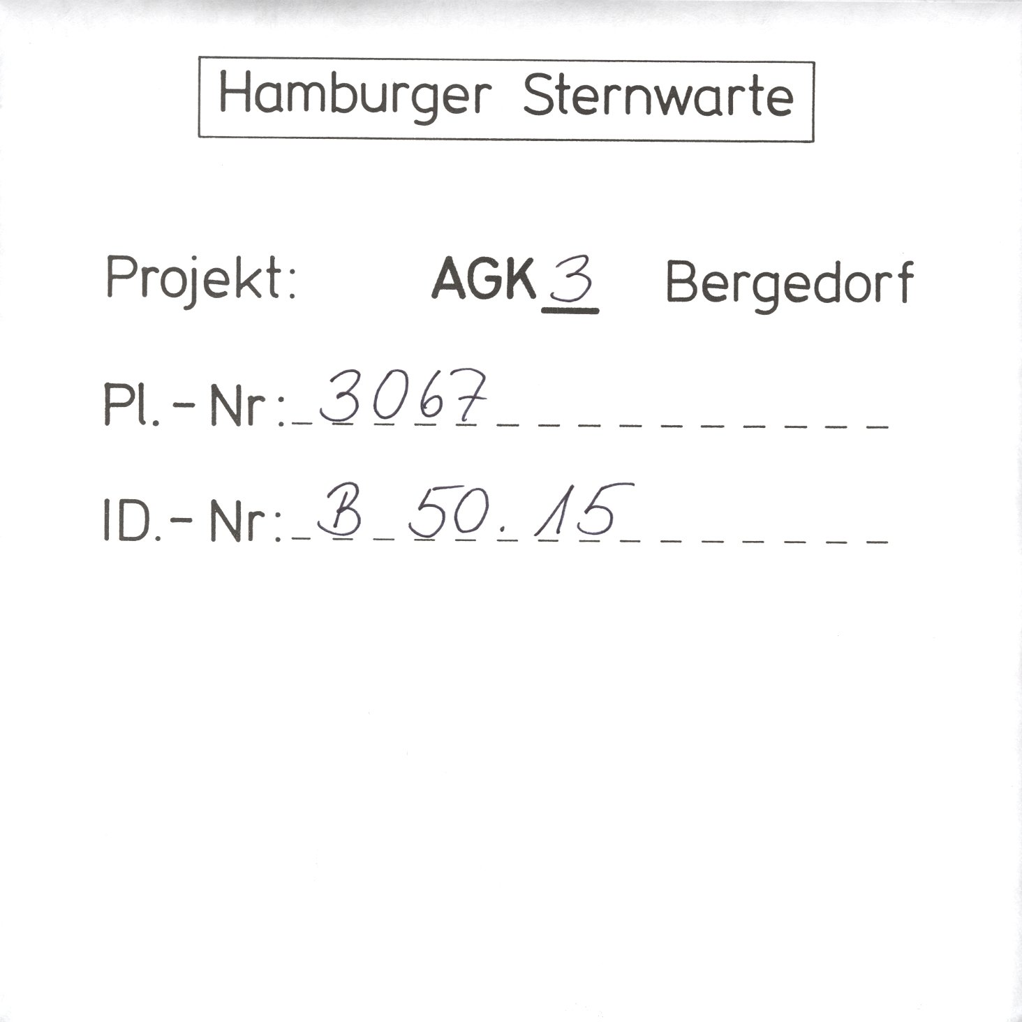 Plate envelope