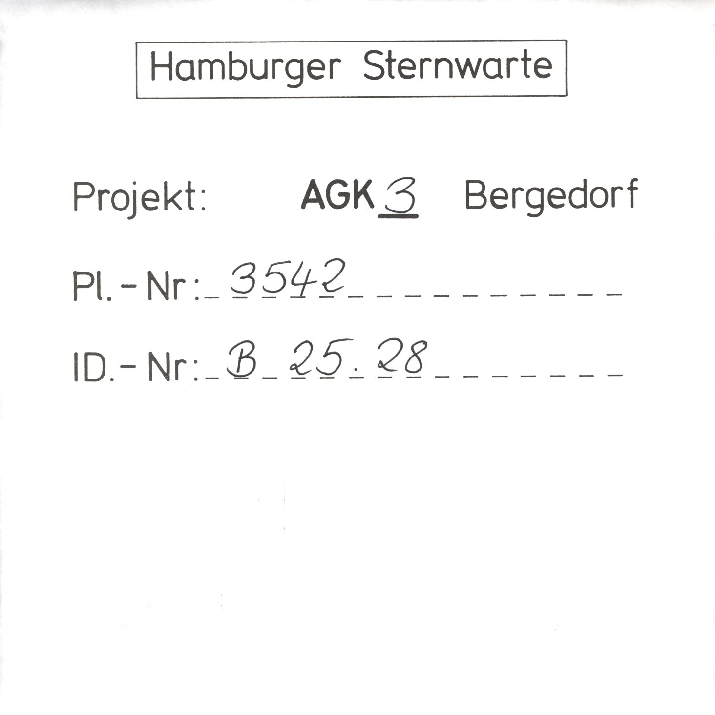 Plate envelope