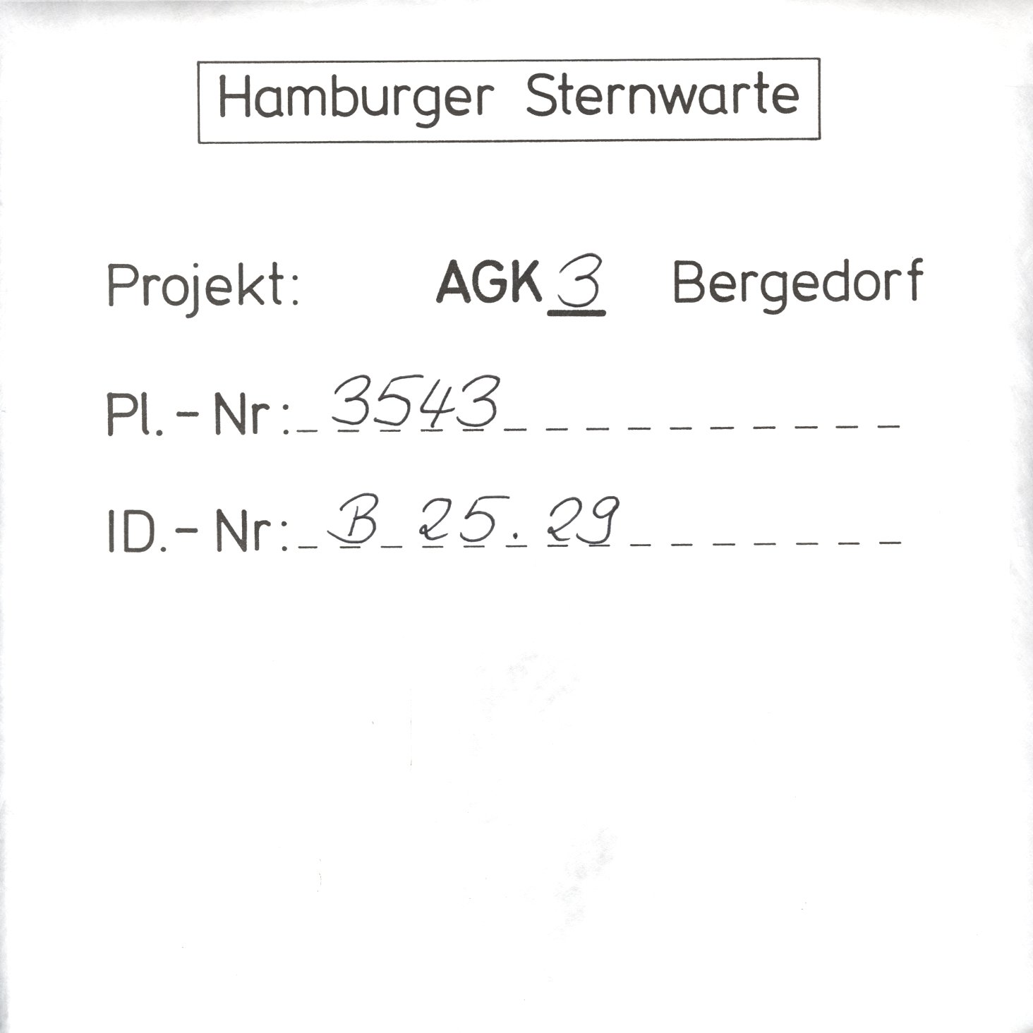 Plate envelope