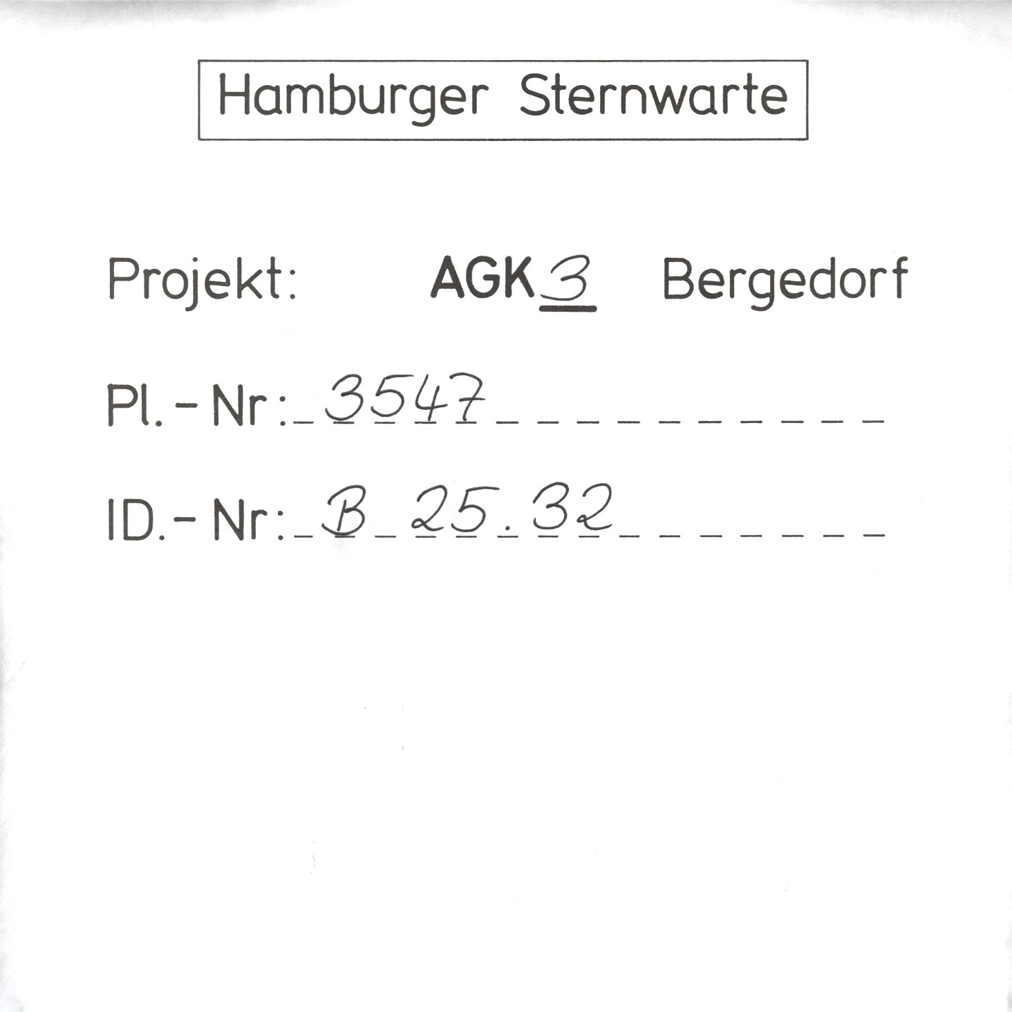 Plate envelope