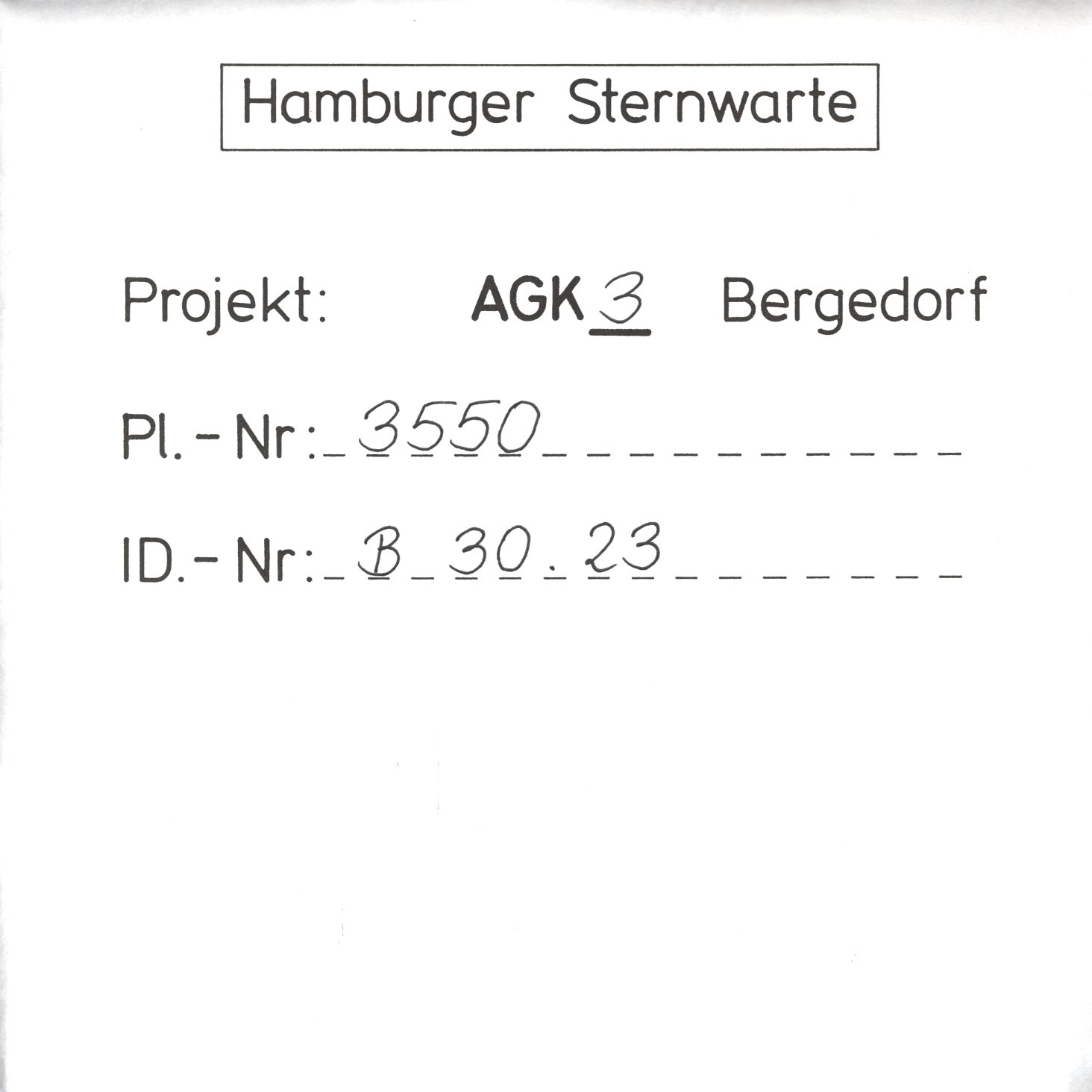 Plate envelope