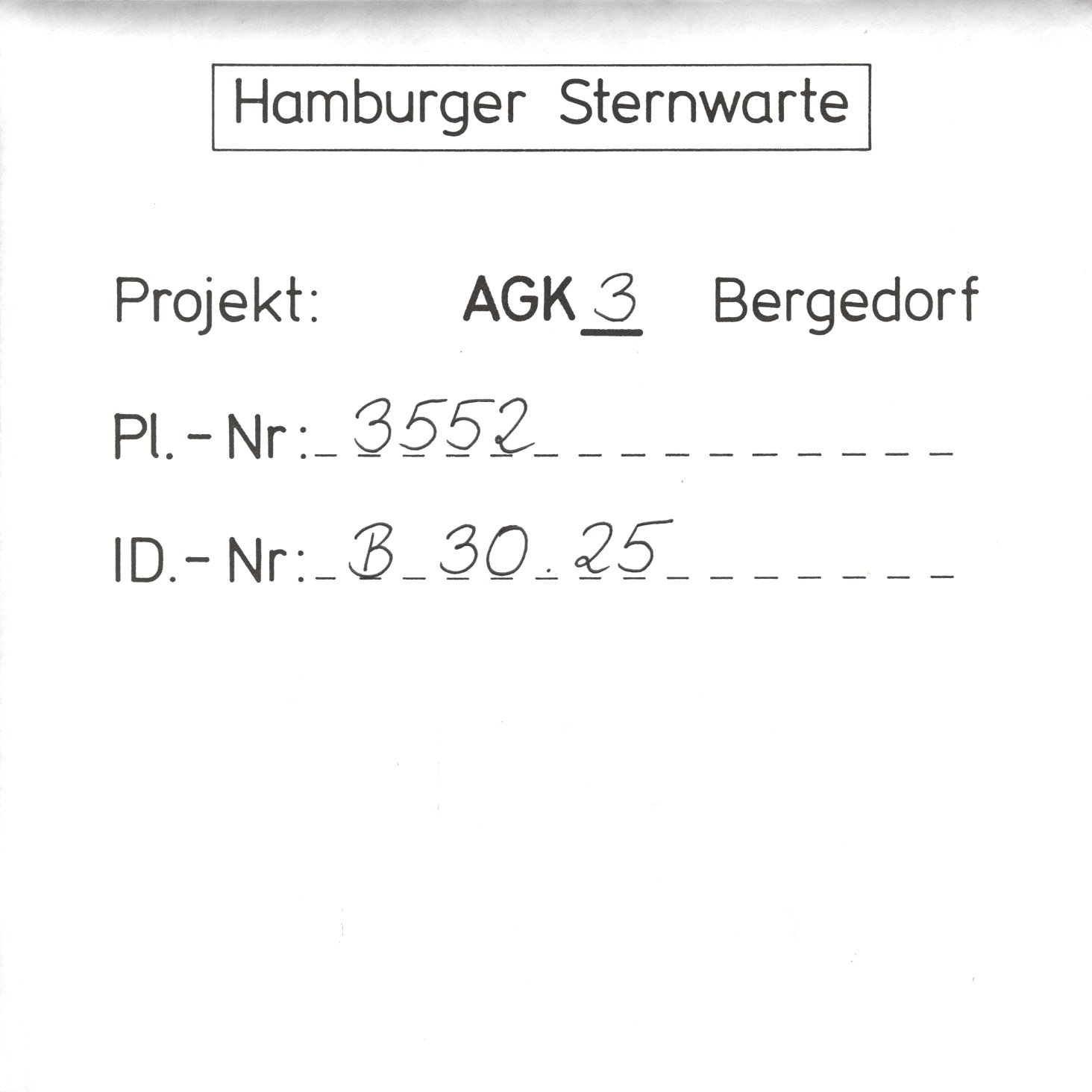 Plate envelope