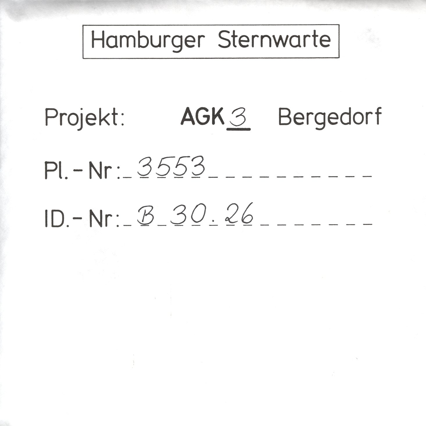 Plate envelope