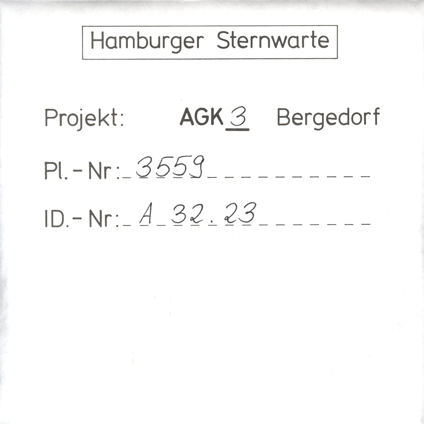Plate envelope