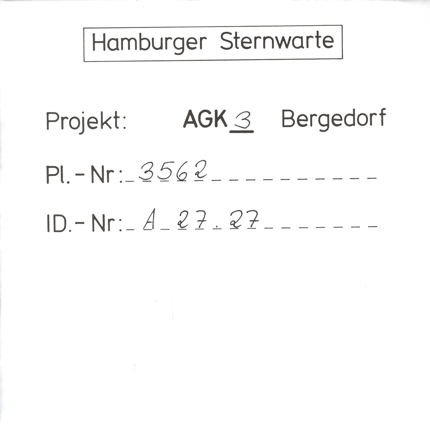 Plate envelope